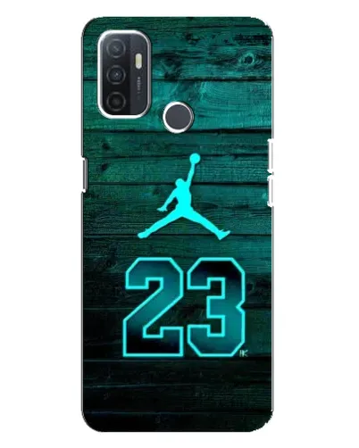 Чехол для OPPO A32 с картинкой «Jordan Cyan 23»