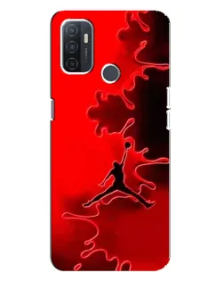 Чехол для OPPO A32 с картинкой «Jordan Red Smoke»