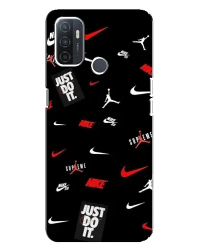 Чехол для OPPO A32 с картинкой «Nike Mix Pattern»