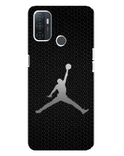 Чехол для OPPO A32 с картинкой «Jordan Dark Carbon»