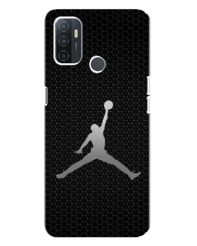 Чехол для OPPO A32 с картинкой «Jordan Dark Carbon»