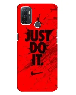 Чехол для OPPO A32 с картинкой «Nike Just Do It»