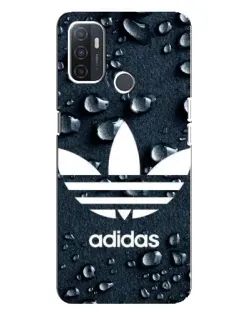 Чехол для OPPO A32 с картинкой «Adidas Trefoil Blue»