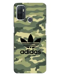Чохол для OPPO A32 з картинкою «Мілітарі стиль Adidas»