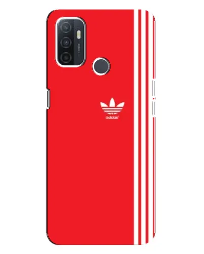 Чохол для OPPO A32 з картинкою «Червоний мінімалізм Adidas»