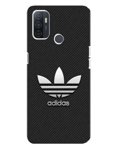 Чохол для OPPO A32 з картинкою «Adidas Карбонова текстура»
