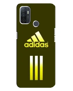 Чохол для OPPO A32 з картинкою «Оливковий градієнт Adidas»