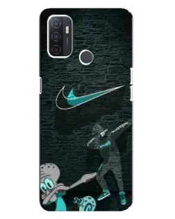 Чехол для OPPO A32 с картинкой «Спортивный арт Nike»