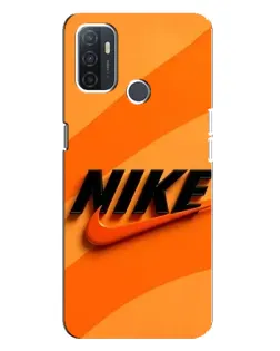 Чехол для OPPO A32 с картинкой «Оранжевый драйв Nike»