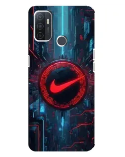 Чехол для OPPO A32 с картинкой «Техногенный стиль Nike» Чехол для OPPO A32 с картинкой «Техногенный стиль Nike»