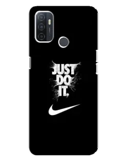 Чехол для OPPO A32 с картинкой «Текстовый принт Nike» Чехол для OPPO A32 с картинкой «Текстовый принт Nike»