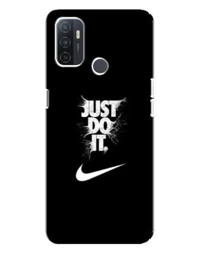 Чехол для OPPO A32 с картинкой «Текстовый принт Nike»