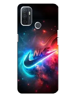 Чехол для OPPO A32 с картинкой «Огненный логотип Nike» Чехол для OPPO A32 с картинкой «Огненный логотип Nike»