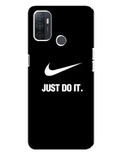 Чехол для OPPO A32 с картинкой «Классический принт Nike» Чехол для OPPO A32 с картинкой «Классический принт Nike»