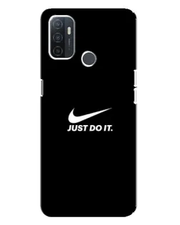 Чехол для OPPO A32 с картинкой «Минимализм от Nike» Чехол для OPPO A32 с картинкой «Минимализм от Nike»
