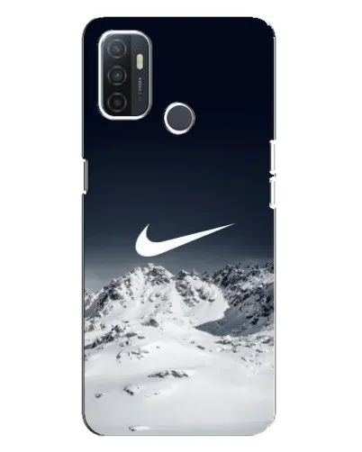 Чехол для OPPO A32 с картинкой «Nike — зимние горы»
