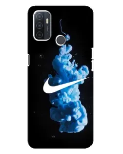 Чехол для OPPO A32 с картинкой «Nike и синий дым» Чехол для OPPO A32 с картинкой «Nike и синий дым»