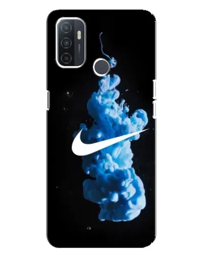 Чехол для OPPO A32 с картинкой «Nike и синий дым»