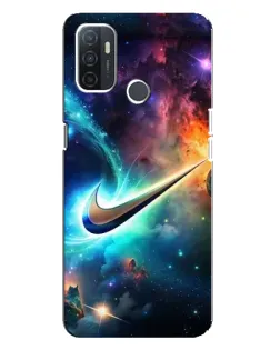 Чехол для OPPO A32 с картинкой «Космический Nike Swoosh» Чехол для OPPO A32 с картинкой «Космический Nike Swoosh»