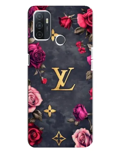 Чохол для OPPO A32 з картинкою «Квітковий Louis Vuitton»
