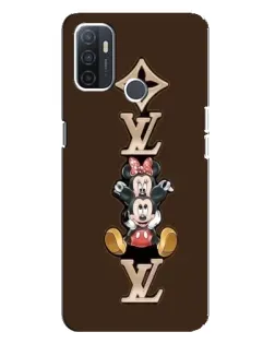 Чохол для OPPO A32 з картинкою «LV та Міккі Маус»