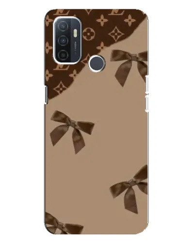 Чохол для OPPO A32 з картинкою «LV — кавовий атлас»