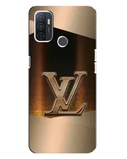 Чохол для OPPO A32 з картинкою «LV — золоте сяйво»