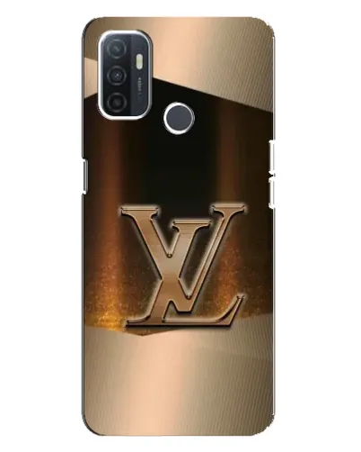 Чохол для OPPO A32 з картинкою «LV — золоте сяйво»