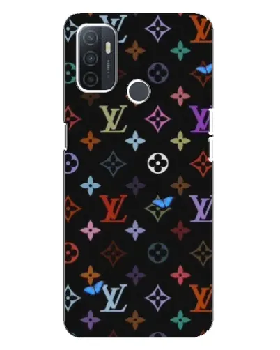 Чохол для OPPO A32 з картинкою «Кольорова монограма LV»