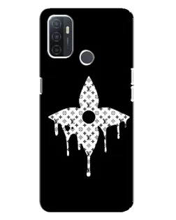 Чохол для OPPO A32 з картинкою «Квіткова монограма»