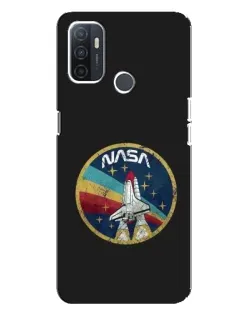 Чехол для OPPO A32 с картинкой «NASA — эмблема миссии»