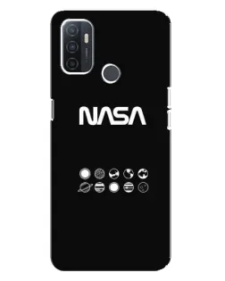 Чехол для OPPO A32 с картинкой «NASA — технический принт» Чехол для OPPO A32 с картинкой «NASA — технический принт»