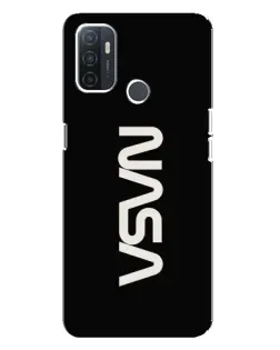 Чехол для OPPO A32 с картинкой «NASA — вертикальный логотип» Чехол для OPPO A32 с картинкой «NASA — вертикальный логотип»