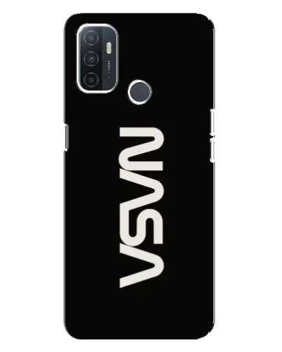 Чохол для OPPO A32 з картинкою «NASA — вертикальний логотип»