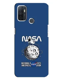 Чехол для OPPO A32 с картинкой «NASA — лунная миссия» Чехол для OPPO A32 с картинкой «NASA — лунная миссия»