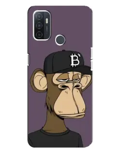 Чохол для OPPO A32 з картинкою «Bored Ape в кепці»