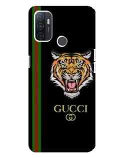 Чехол для OPPO A32 с картинкой «Тигр Gucci»