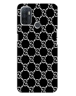 Чехол для OPPO A32 с картинкой «Gucci — сетчатый паттерн»