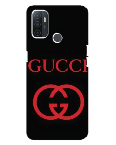 Чехол для OPPO A32 с картинкой «Gucci — красный логотип»