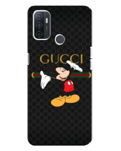 Чехол для OPPO A32 с картинкой «Микки Маус Gucci»