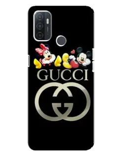 Чехол для OPPO A32 с картинкой «Gucci — герои Disney»