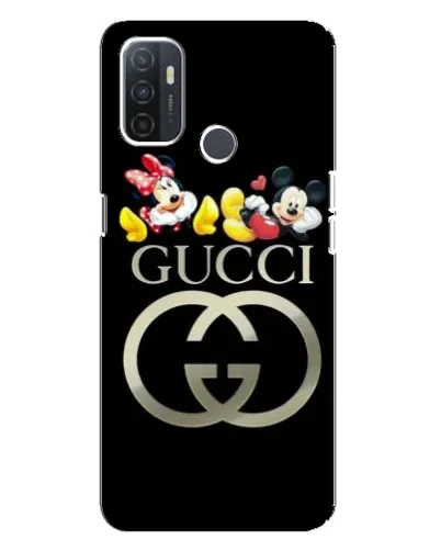 Чехол для OPPO A32 с картинкой «Gucci — герои Disney»