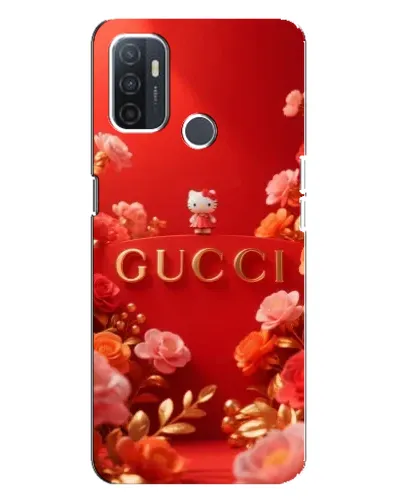 Чехол для OPPO A32 с картинкой «Gucci — золотой сад»