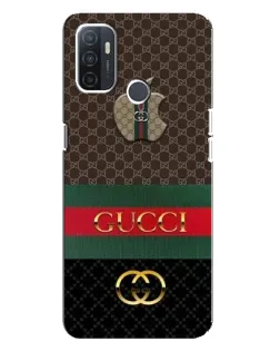 Чехол для OPPO A32 с картинкой «Gucci — брендированный десерт»