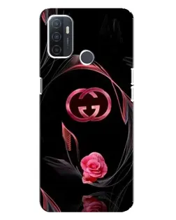 Чехол для OPPO A32 с картинкой «Gucci — неоновая роза»