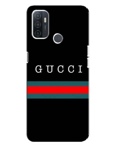 Чехол для OPPO A32 с картинкой «Gucci — красный пояс»