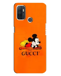 Чохол для OPPO A32 з картинкою «Міккі Маус Gucci — помаранч» Чохол для OPPO A32 з картинкою «Міккі Маус Gucci — помаранч»