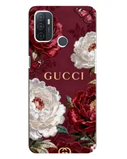 Чохол для OPPO A32 з картинкою «Gucci — бордові троянди» Чохол для OPPO A32 з картинкою «Gucci — бордові троянди»