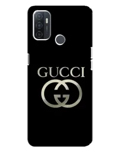 Чохол для OPPO A32 з картинкою «Gucci — золото на чорному» Чохол для OPPO A32 з картинкою «Gucci — золото на чорному»