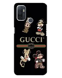 Чохол для OPPO A32 з картинкою «Gucci — герої Disney та монограма» Чохол для OPPO A32 з картинкою «Gucci — герої Disney та монограма»